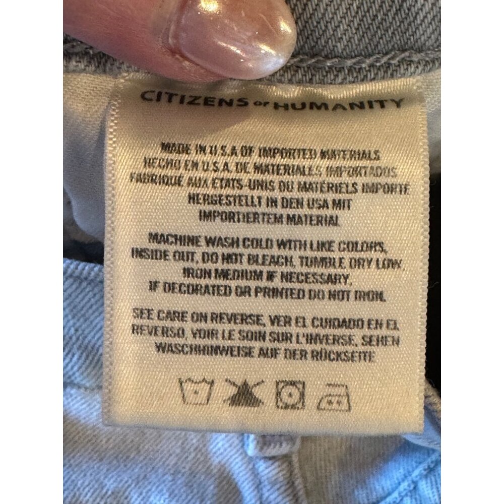 Citizens of‎ Humanity Jeans Women 26 Gray Olivia Button Fly High Rise Slim Ankle - Picture 10 of 11